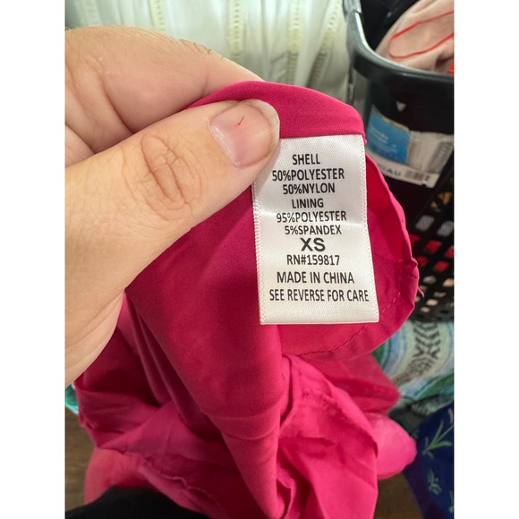 Altar'd State Hot Pink Organza Puff Sleeve Dress — XS Whimsical - Picture 5 of 6